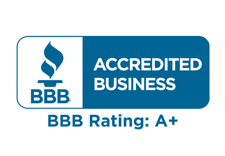 Better Business Bureau A+ Rated badge
